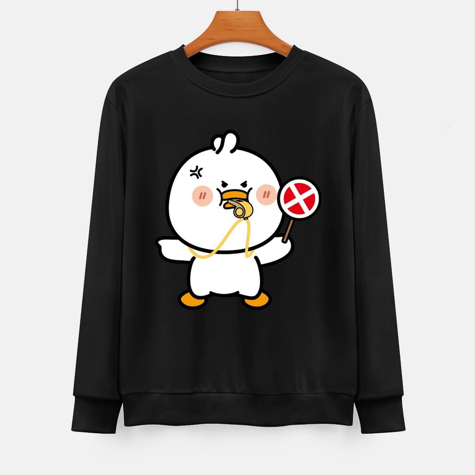 Front Patterned Long Sleeve TopAllSeason Tear-Resistant